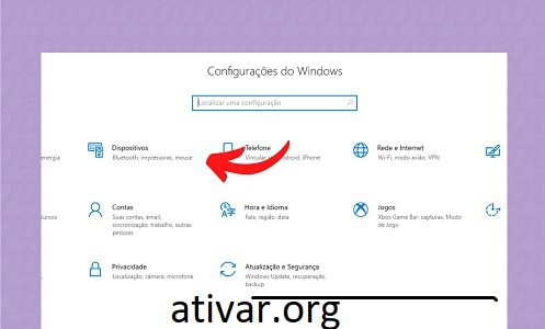 Pontos de recursos do Windows 10 Raton: